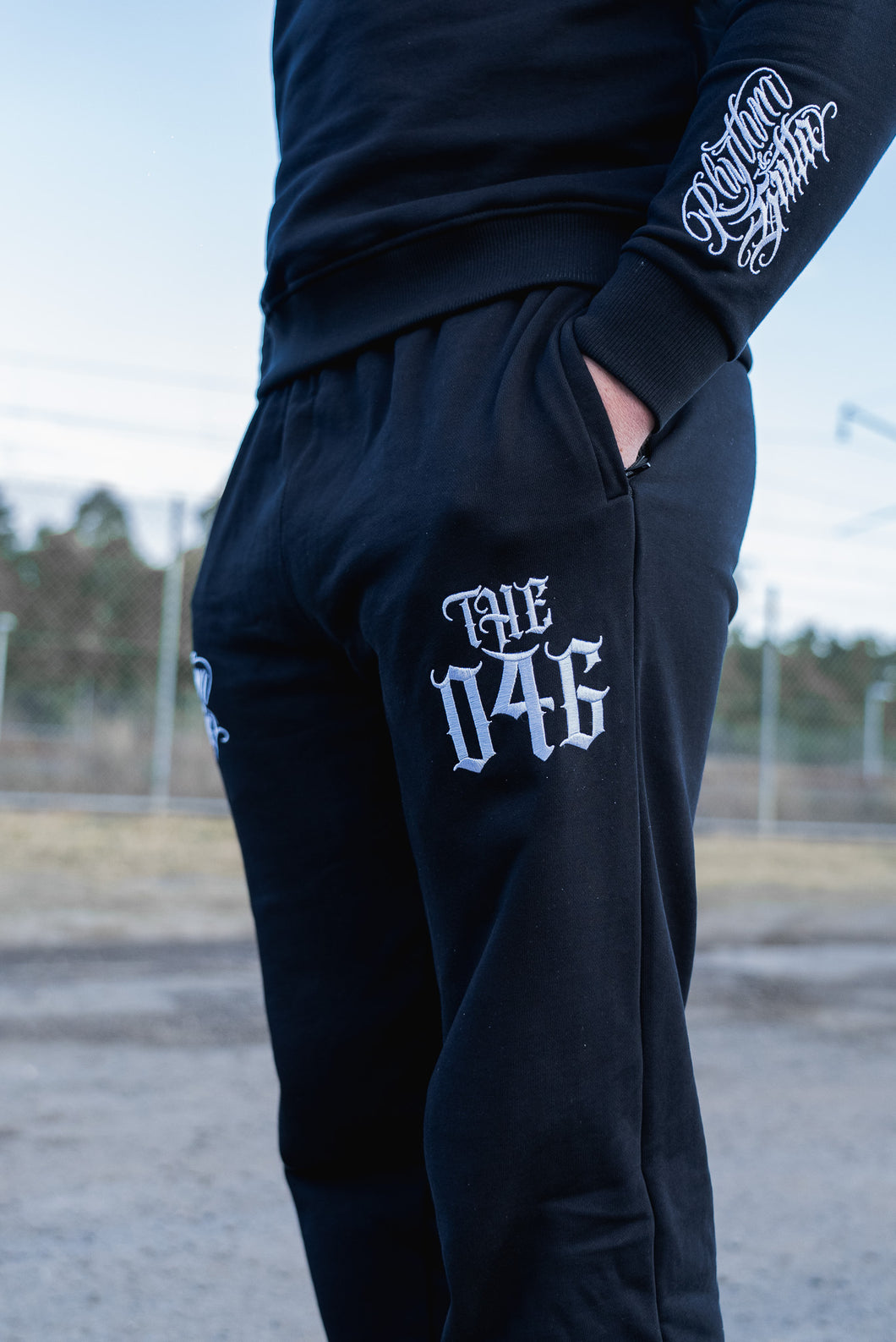 RnG Black Tracksuit Pants - Style 2